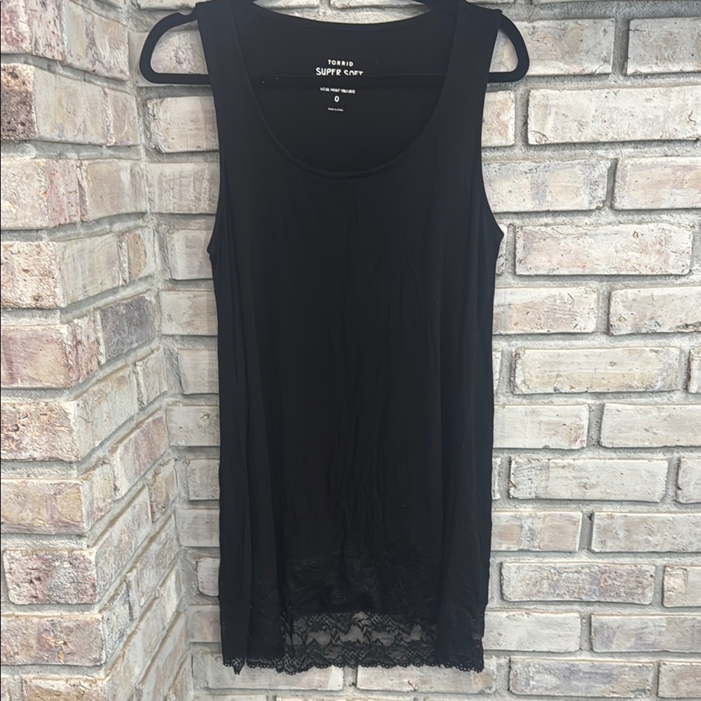 Torrid Black Sleeveless Tank Top